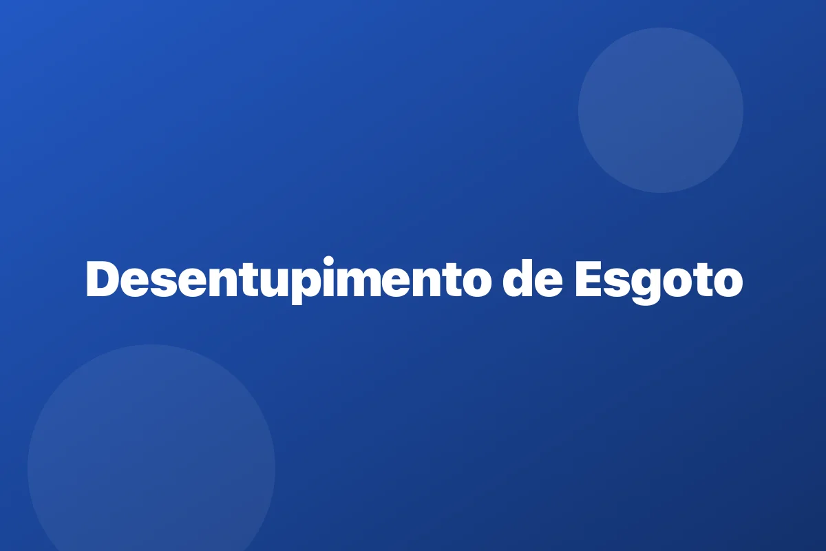Hidrojateamento de tubulação em Campina Grande